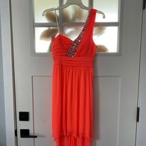 Orange formal dress